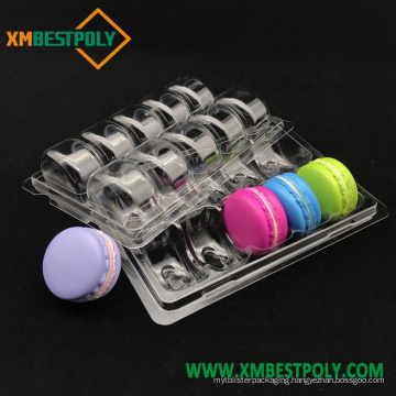 CLEAR PLASTIC MACARON CHOCOLATE INSERT TRAY